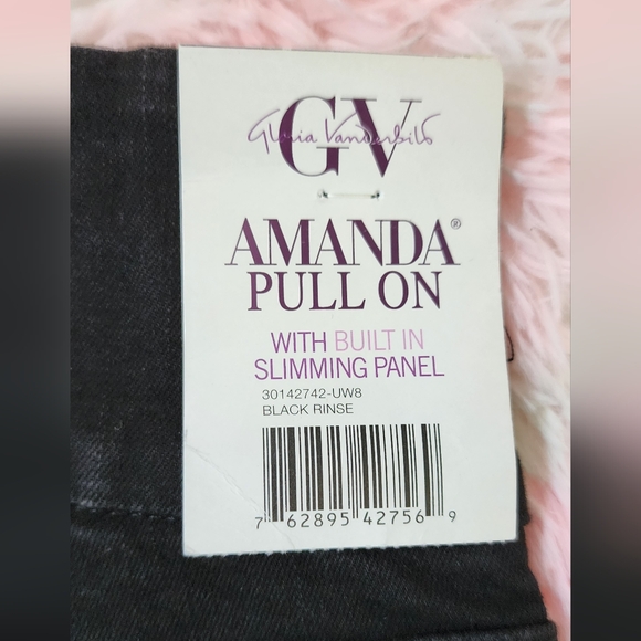 Gloria Vanderbilt Women's Amanda High Rise Regular Fit Jeans, size 8 short - Picture 13 of 13